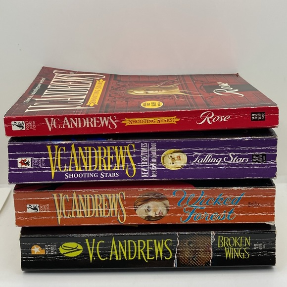 V.C. Andrews 4 Book Bundle Wicked Forest Falling Stars Rose Broken Wings Novels - Picture 10 of 14